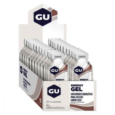 Imagem de Gu Energy Gel Coco 24 Saches Gu Suplementos Sabor Coco