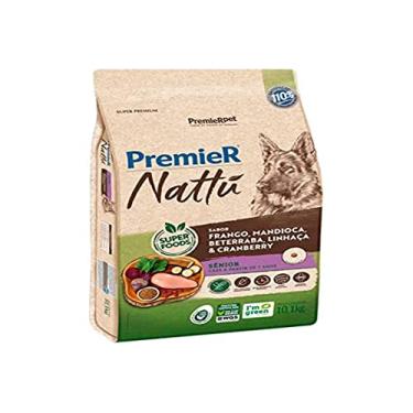 Imagem de PremieR Pet Nattu Ração Seca para Cães Sênior de Todos os Portes Sabor Mandioca 10,1kg