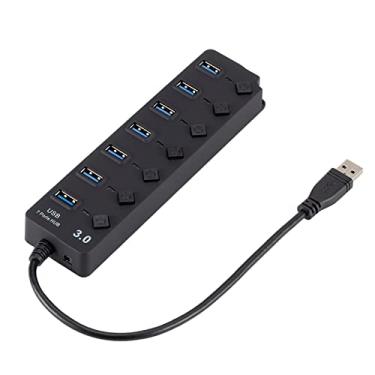 Imagem de LAOJIA USB 3.0 HUB Splitter 7 Portas com On/Off Switches de Alta Velocidade 5Gbps Micro Multiple USB Porta Expansor para Computador PC