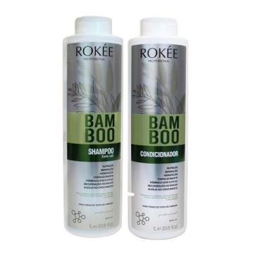 Imagem de Kit Shampoo + Condicionador Bamboo Rokée Professional - 1L