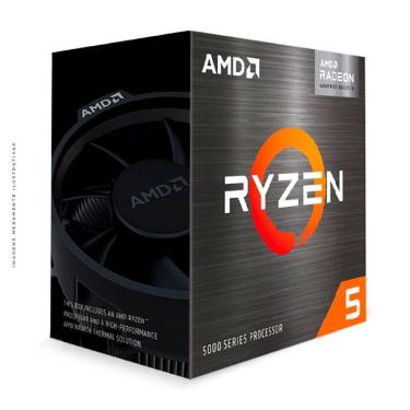 Imagem de Processador AMD Ryzen 5 5600G 3.9GHz (4.4GHz Turbo), 6-Cores 12-Threads, Cooler Wraith Stealth, AM4, Com vídeo integrado - 100-100000252BOX