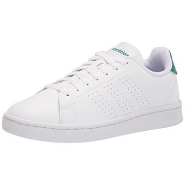 Imagem de adidas Tênis Advantage masculino, Branco/Verde, 4.5