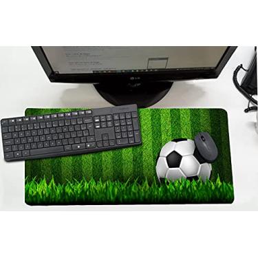 Imagem de Mouse Pad/Desk Pad Grande 30x70cm - Futebol Verde