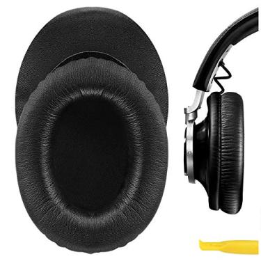Imagem de Geekria Almofadas auriculares de substituição QuickFit para fones de ouvido Philips L1, L2, L2BO Fidelio, peças de reparo (preto)