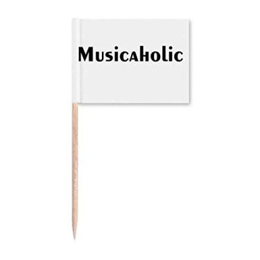 Imagem de Palavras estilosas Musicaholic Art Deco Presente Fashion Palito de Dentes Marcadores Decoração de Festa