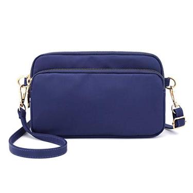 Imagem de MINTEGRA Bolsa tiracolo para mulheres, bolsas leves de nylon pequena bolsa de ombro, Azul, Small