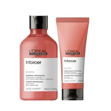Imagem de Kit L'oréal Professionnel Serie Expert Inforcer Shampoo 300mls+ Condic