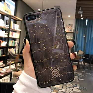 Imagem de Chic Ginkgo Biloba Gold Foil Silicons Case Para iPhone 11 Pro Xs Max X XR 6 6s 7 8 Plus SE Glitter Style Soft Cover Cases, D22, para iphone XR