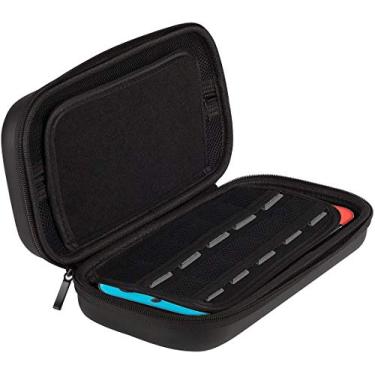 Imagem de QUN FENG Capa Nintendo Switch - Kit de capa protetora para viagem com 20 cartões de jogo, preto