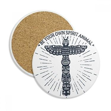 Imagem de Caneca para porta-copos com estampa decorativa de coruja do antigo Egito