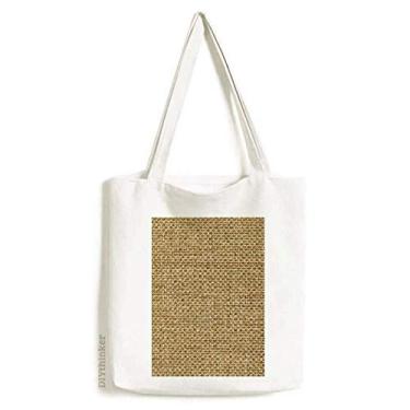 Imagem de Bolsa de lona Tawny Burlap Linen Knit Fresh Illustration Pattern Tote Canvas Satchel Bolsa de compras casual