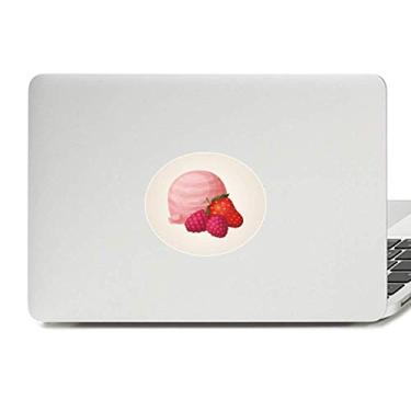 Imagem de Adesivo de vinil com emblema de bola de sorvete rosa de uva de morango para laptop