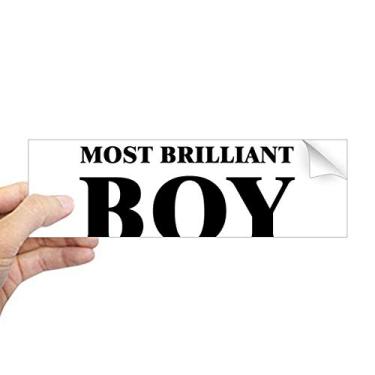 Imagem de DIYthinker Adesivo retangular I AmThe Brilliant Boy para janela de notebook