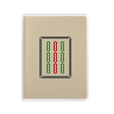 Imagem de Caderno Mahjong Bamboo Bar 9 azulejos padrão capa de goma Diário capa macia