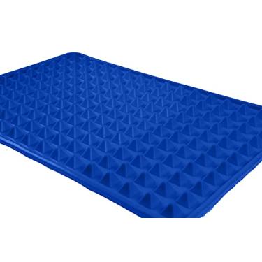 Imagem de Tapete Culinário de Silicone p/assados Pirâmide (Azul)
