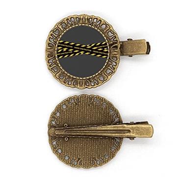Imagem de Logo Site Construction Warning Hairpin Headdress Broche Clipe de cabelo Presilha