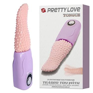 Imagem de Pretty Love Tongue Vibrador Recarregável em Formato de Língua Estimulador Clitóris com 3 Velocidades de Movimento Sobe e Desce - DELIRIOSS SEXY SHOP