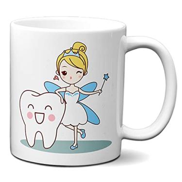 Imagem de Caneca Fada do Dente Presente Criativo Dentista Divertida