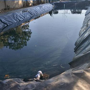 Imagem de Peles de lago, cobertura de piscina de jardim de paisagismo preto HDPE impermeável forro de lagoa pano para lagoas de peixes, recursos de água, fontes, cachoeira e jardins aquáticos WMEIE