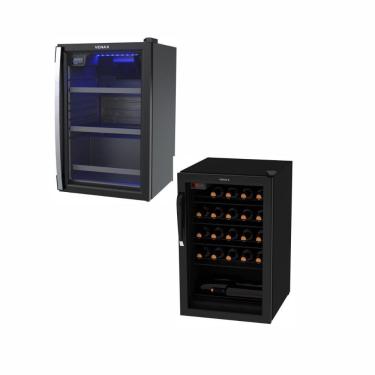 Imagem de Kit - Cervejeira 100l Blue Light 220v + Adega 100l 24 Garrafas Ngv100 220v - Venax