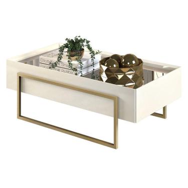 Imagem de Mesa de Centro Pilar Off White - DJ Móveis