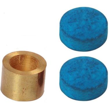 Imagem de 2 Sola Master Macia + 1 Virola Metal Taco Sinuca