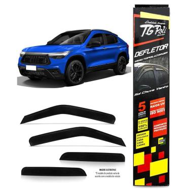 Imagem de Calha Chuva Defletor Tg Poli Inteiriça Slim Fiat Fastback