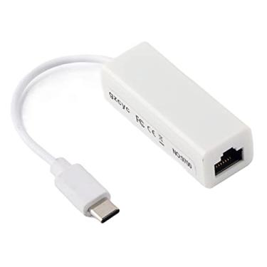 Imagem de Adaptador USB 3.1 Tipo C Para Ethernet RJ45, Conversor De Rede De Alta Velocidade De 100 Mbps Para Laptop USB-C