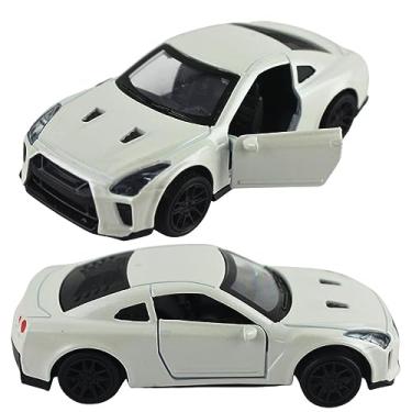 Imagem de Carrinho Miniatura Metal Scale Model Nissan GTR R35 Branco
