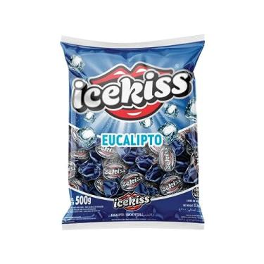 Imagem de Bala Dura Icekiss Eucalipto 500g
