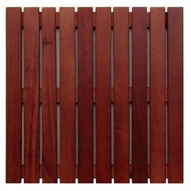 Imagem de Kit Deck de Madeira Modular Isabela 50cmx50cm com 12 Placas Madeira de Lei Mista