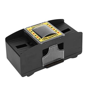Imagem de Sluffs Adulto Idoso Elétrico Automático 2 Baralho Cartões Trabalho-economia Shuffler Manual Acessórios De Ferramenta Fácil De Usar Misturador