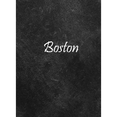 Imagem de Boston: Personalized Name Notebook | Wide Ruled Paper Notebook Journal | For Teens Kids Students Girls| For Home School College | 8.5x11 inch 160pages