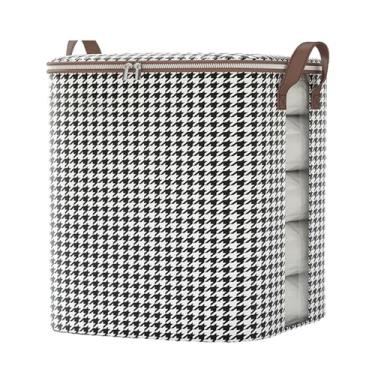 Imagem de Bolsa de armazenamento de colcha de grande capacidade para guarda-roupa doméstico, bolsa de classificação de colcha de algodão para roupas, bolsa de mudança e embalagem de roupas - janela visual 140#