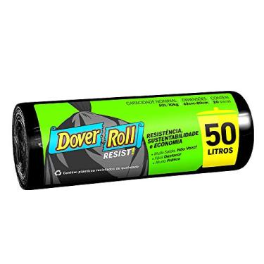 Imagem de Dover-Roll Resist! 50L Preto, Rolo com 20 Sacos para Lixo
