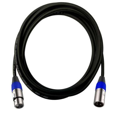 Imagem de Cabo XLR Macho Femea Santo Angelo Roxtone Azul 7 Metros