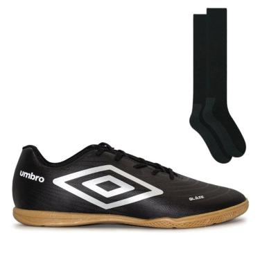 Imagem de Chuteira Futsal Umbro Glaze + Meião Color Sports de Futebol
