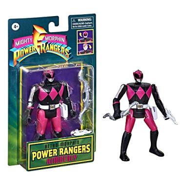Imagem de Boneco Power Rangers Retrô-Morphin, Figura com Cabeça Giratória - Ranger Slayer Kimberly - F2072 - Hasbro, Rosa