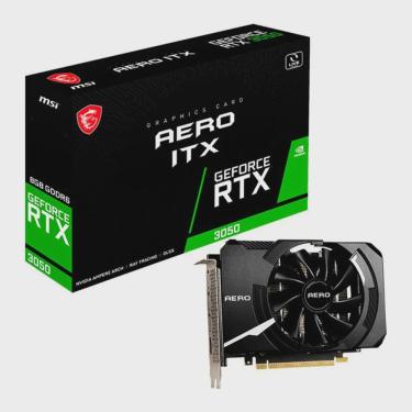 Imagem de Placa de video msi geforce rtx 3050 aero itx oc, 8GB, GDDR6, 128-BIT