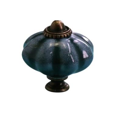 Imagem de Puxadores de cerâmica feitos à mão para móveis, cozinha, quarto, gaveta, cômoda, puxa uma peça com parafuso, a006