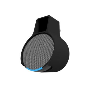 Imagem de Splin Suporte All In One Tomada Para Smart Speaker Alexa Echo Pop - Amazon - Modelo Compacto (preto)