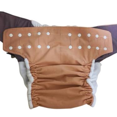 Imagem de Fralda de Pano Ecológica AURORINHA SUSTENTÁVEL Tamanho Geriátrico 40kg/90kg 70kg/120kg (Rosa, Adulto 70kg/120kg (cintura de até 120cm))