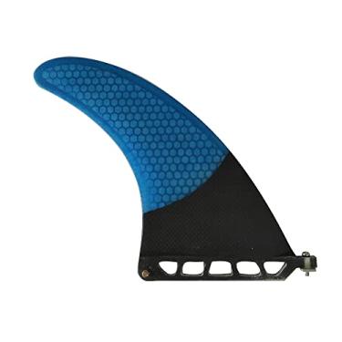 Imagem de UPSURF Quilhas Longboard, fibra de vidro + favo de mel + carbono, nadadeiras profissionais para prancha de surf (azul, 20,32 cm)