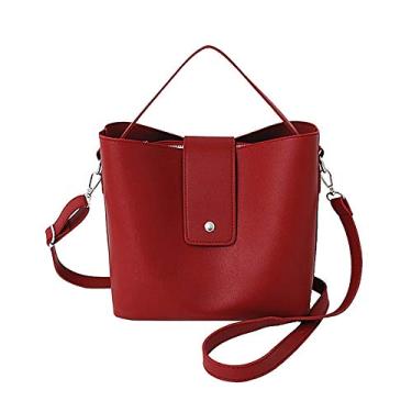 Imagem de Bolsa Fashion All - Bolsa de ombro mensageiro feminina bolsa mensageiro bolsa carteiro bolsa bolsa bolsa, Vermelho, One Size