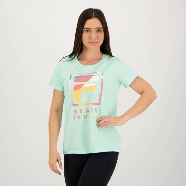 Imagem de Camiseta Fila Beach Tennis Feminino Verde-Feminino