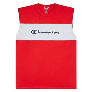 Imagem de Champion Camisetas sem mangas para homens grandes e altos – Camiseta regata masculina, Vermelho, 4X