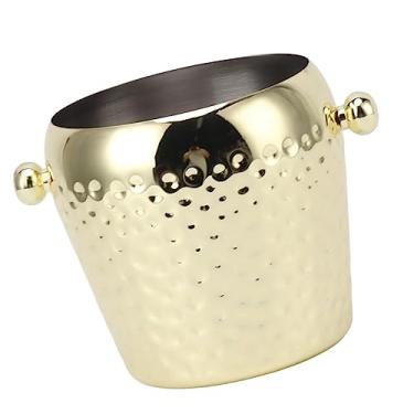 Imagem de Balde de Gelo, Balde de Champanhe de Aço Inoxidável de 1L, Mini Banheira de Bebidas Isolada para Casa, Bar, Restaurante, Hotel, Café(4.33 in-Ouro)