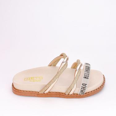 Imagem de Sandália Papete Birken Infantil Fashion Belinha Ouro