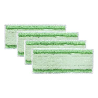 Imagem de Peças de reposição laváveis e reutilizáveis para esfregão seco e molhado compatíveis com iRobot Braava Jet m6 (6110) (6012) (6112) (6113) Ultimate Robot Mop Pads Acessórios (4 almofadas verdes