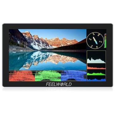 Imagem de FEELWORLD P6X 5,5 polegadas 1920x1080 Pixels Alumínio DSLR Camera Field Monitor Touch Screen 4K HDMI 1000cd/m² Suporte 3D LUT Log to Rec.709